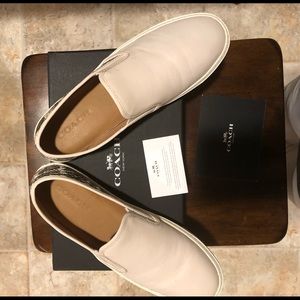 Coach Leather Slip on